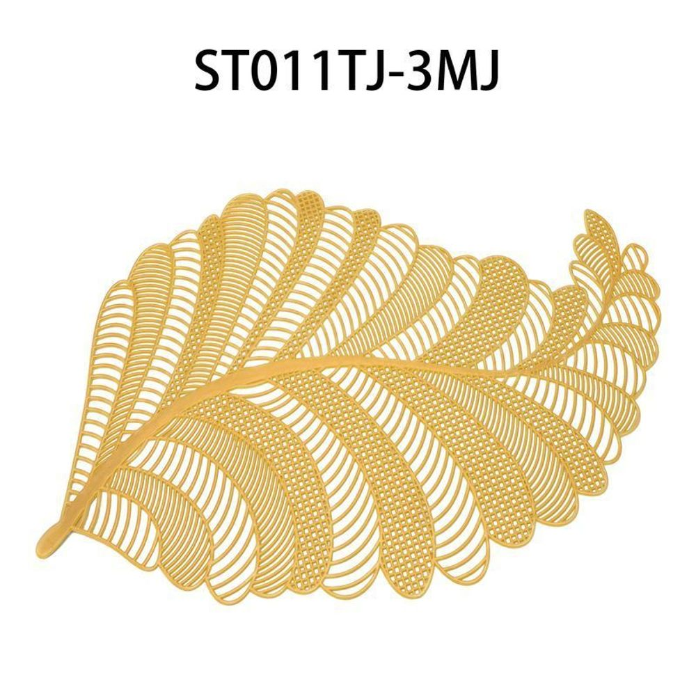 Leaf Pattern Gold Foil Placemat