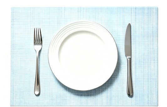 PP Woven Placemats（Light Blue)