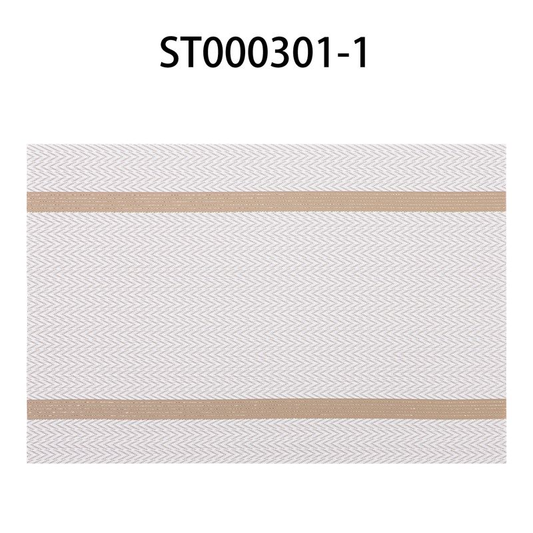 Textilene Placemat-Horizontal Strip Jacquard with Shiny Filament