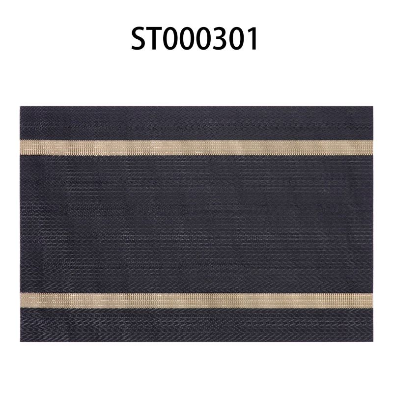 Textilene Placemat-Horizontal Strip Jacquard with Shiny Filament