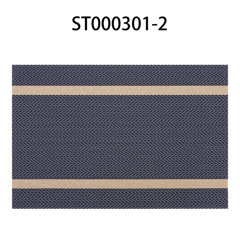 Textilene Placemat-Horizontal Strip Jacquard with Shiny Filament
